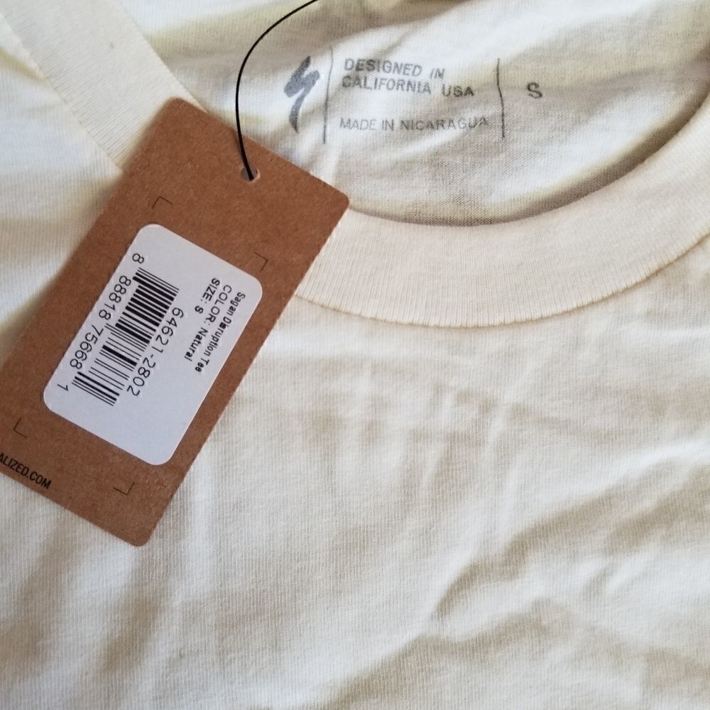 NWT! Sagan Legendary Disruption Tee Natural Small - Picture 5 of 8